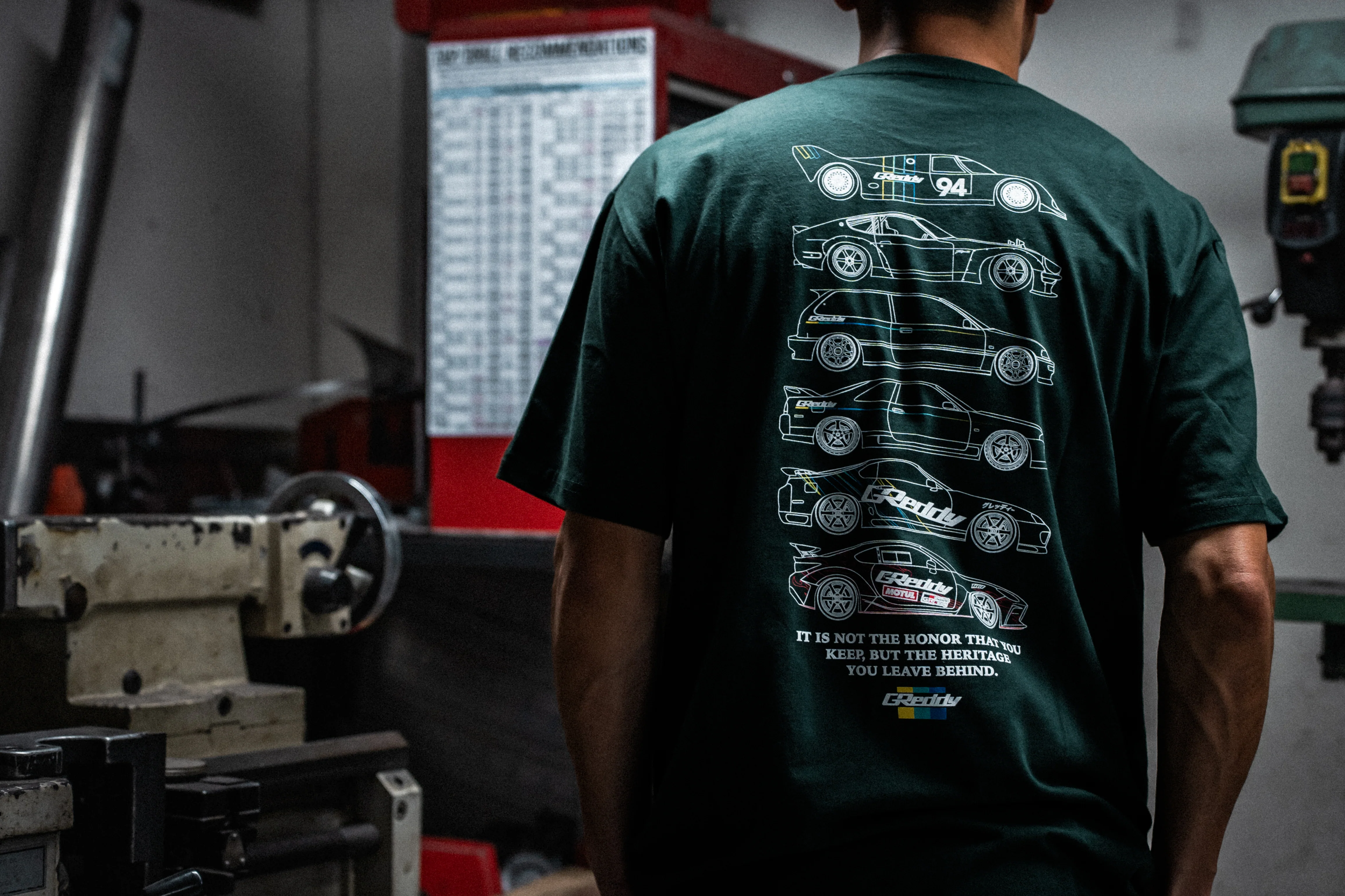 GReddy Heritage 4.0 Tee - Sports Green - Image 4