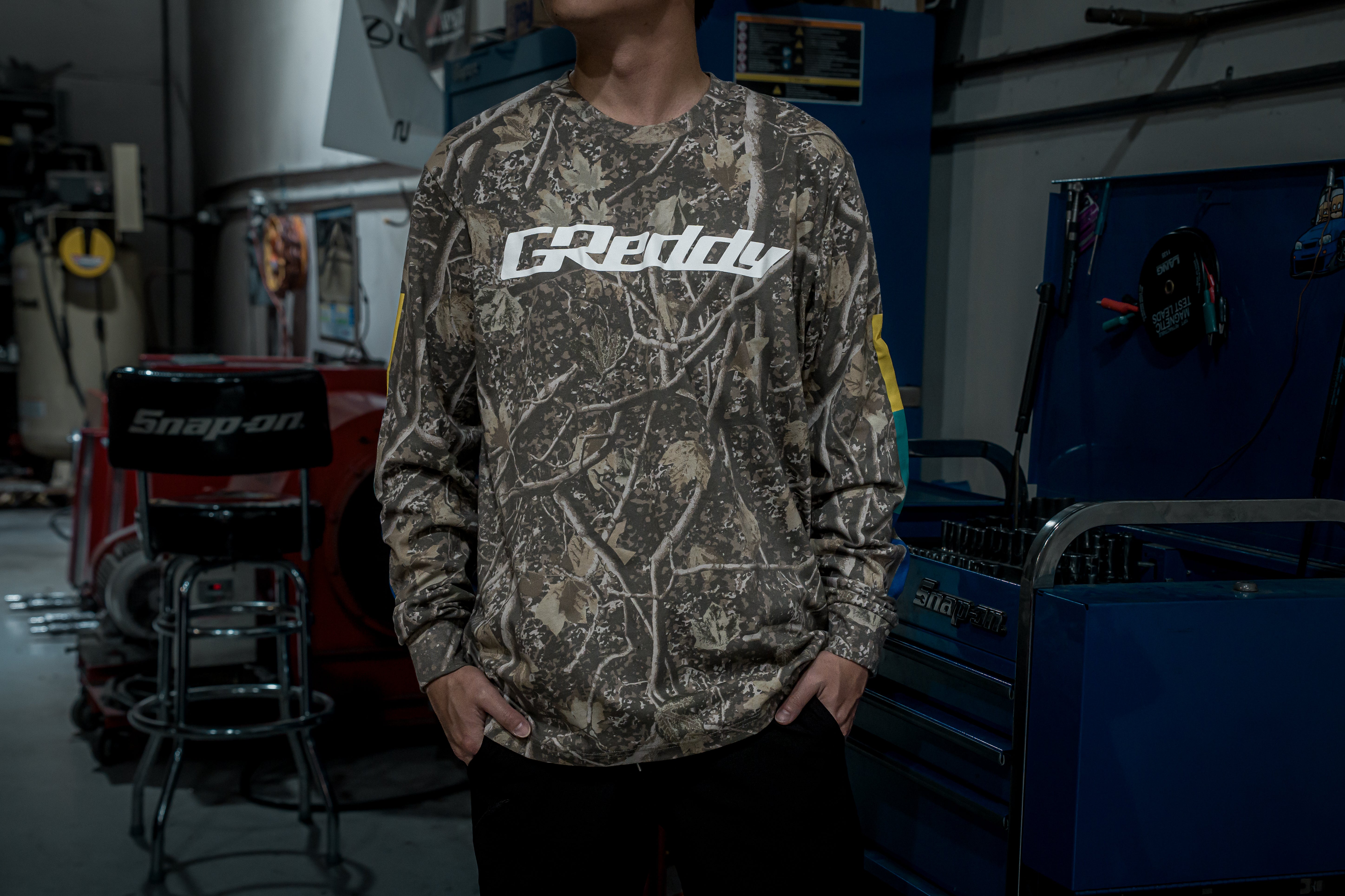 GReddy OG Long Sleeve Tee - Camo - Image 3