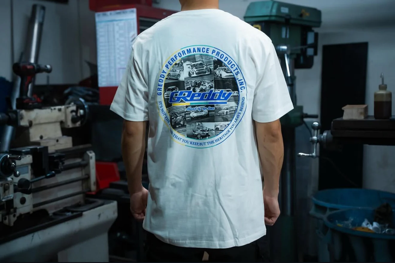 GReddy Performance Tee - White - Image 3