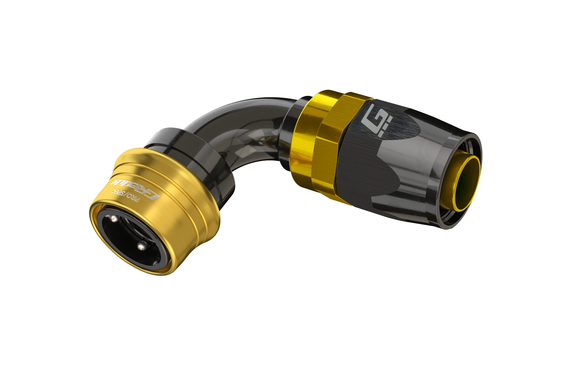 GREDDY PRO/SPEC 90 DEG. QUICK-RELEASE HOSE END(s) - BLACK/GOLD - (12860490 12860690 12860890 12861090 12861290 12861690 12862090) - Image 5