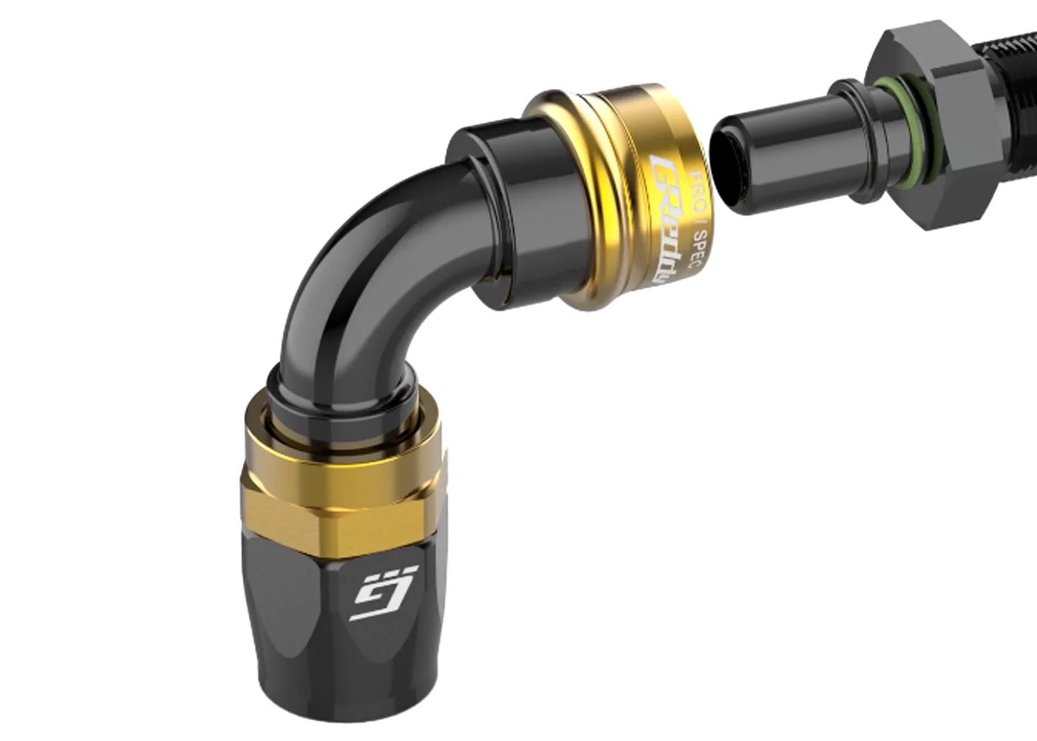GREDDY PRO/SPEC TO MALE AN ADAPTER(s) - BLACK - (12870402 12870602 12870802 12871002 12871202 12871602 12872002) - Image 3