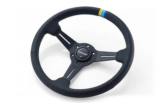 GREDDY SPORT STEERING WHEEL - 3 STRIPE MED DISH - (16600001) - Image 2