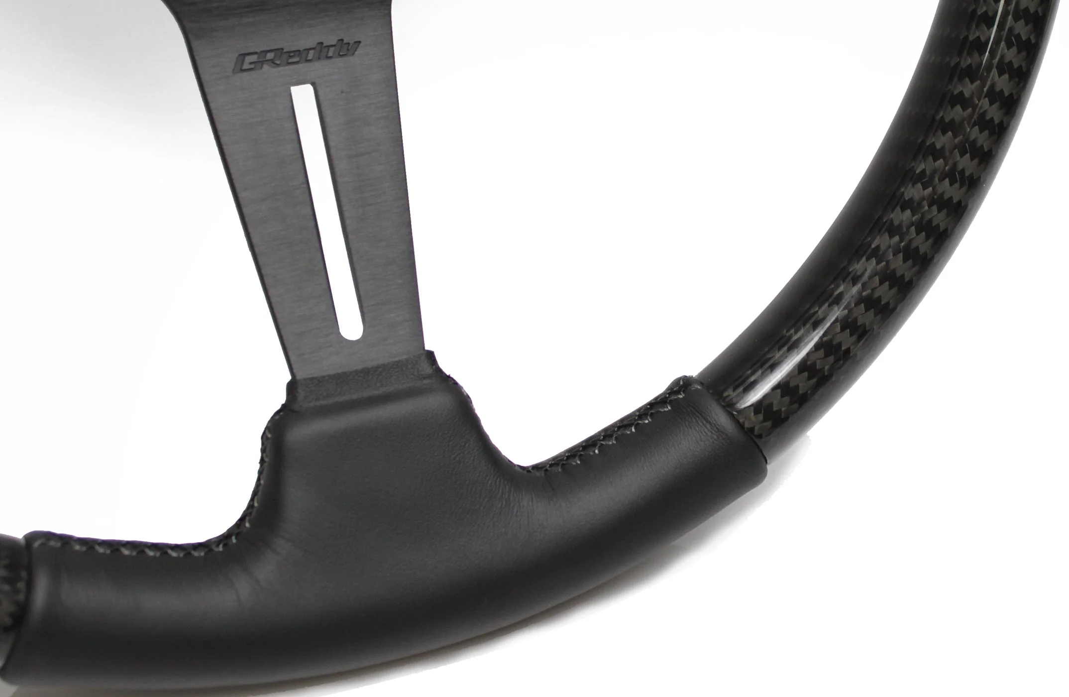 GREDDY SPORT STEERING WHEEL - CARBON LEATHER MED DISH - (16600007) - Image 5