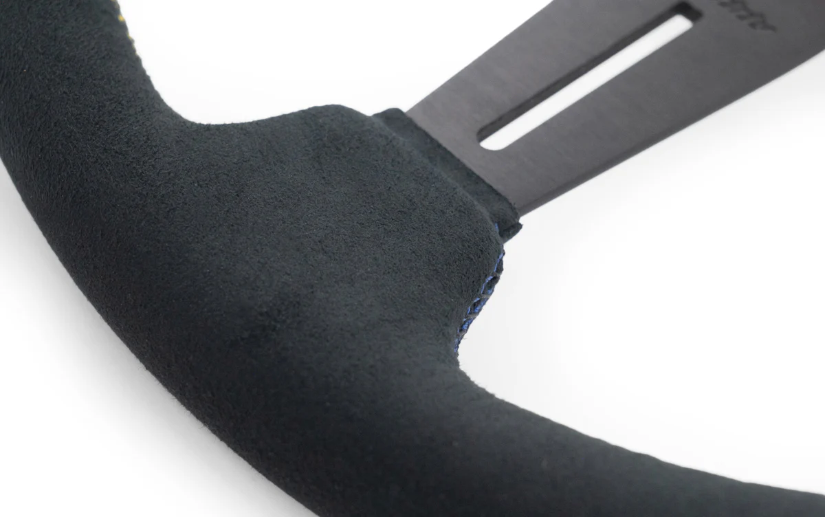GREDDY SPORT STEERING WHEEL - SUEDE 3 STRIPE MED DISH - (16600013) - Image 5