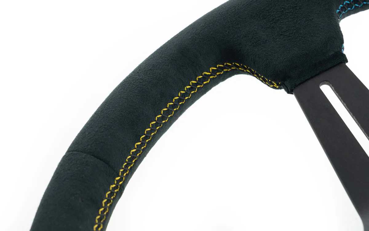 GREDDY SPORT STEERING WHEEL - SUEDE 3 STRIPE MED DISH - (16600013) - Image 7
