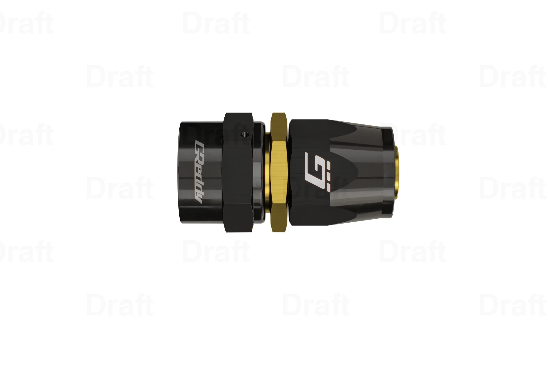 GREDDY STRAIGHT AN HOSE END(s)- BLACK/GOLD - (12800400 12800600 12800800 12801000 12801200 12801600) - Image 5