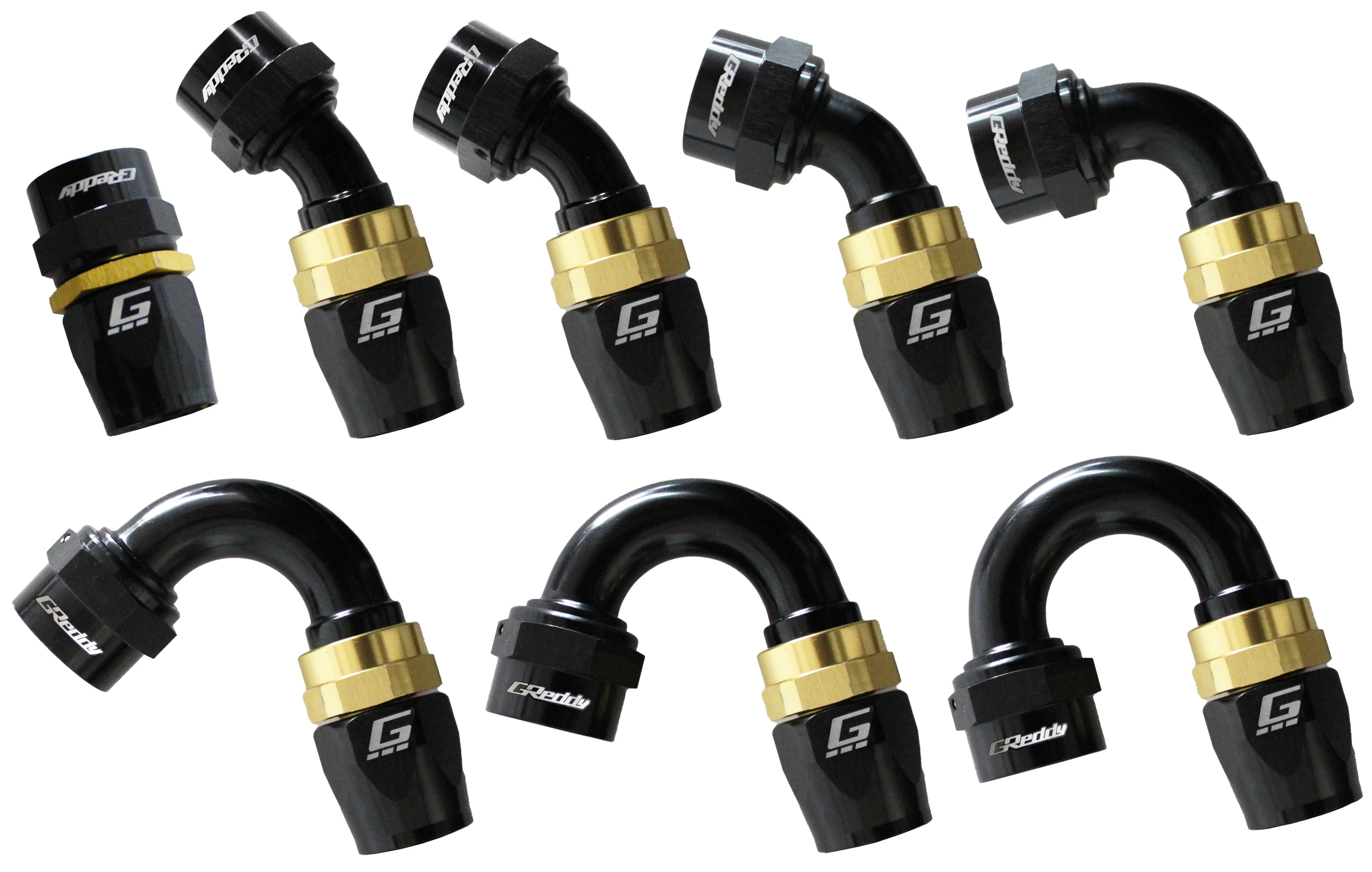 GREDDY STRAIGHT AN HOSE END(s)- BLACK/GOLD - (12800400 12800600 12800800 12801000 12801200 12801600) - Image 8