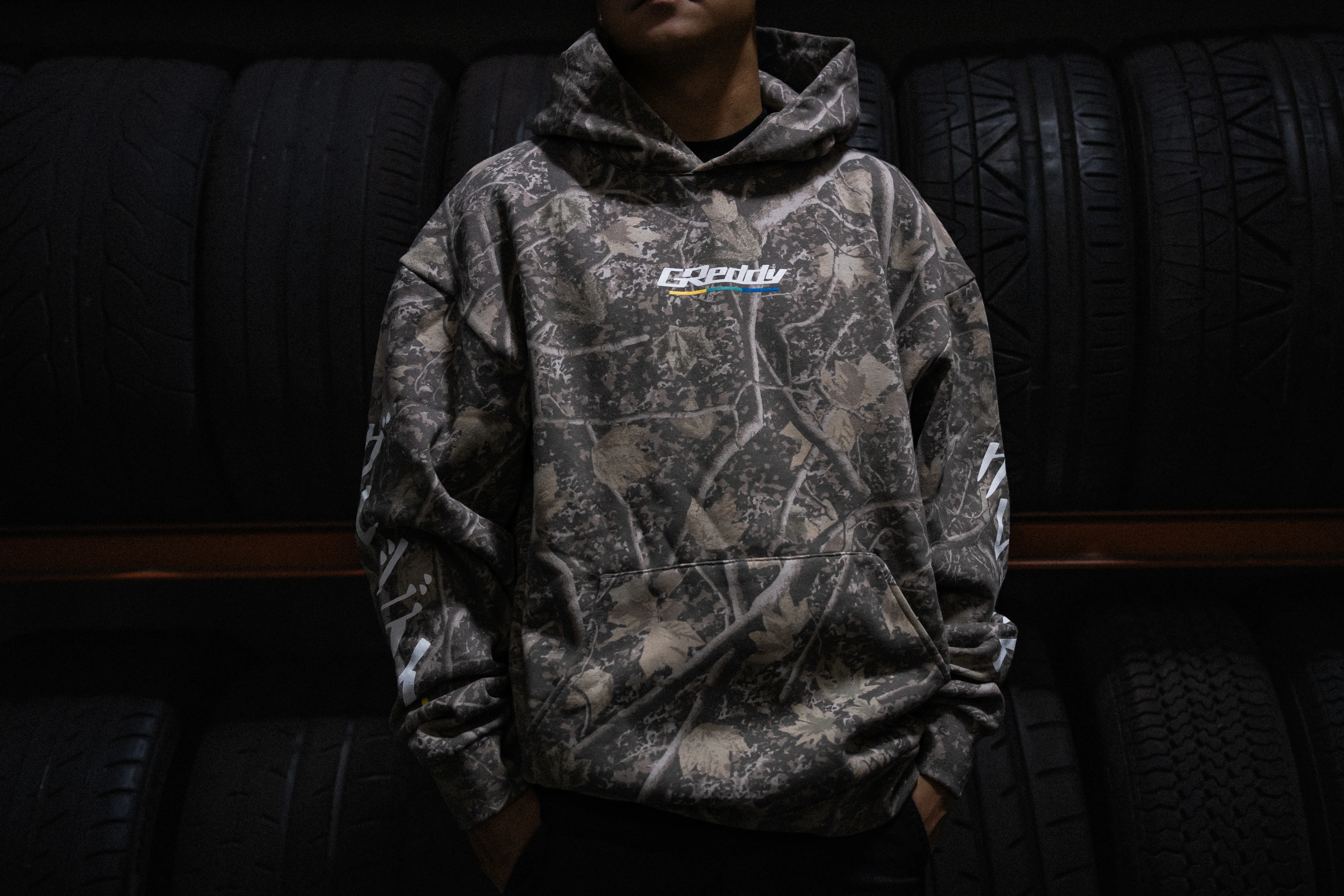 GReddy Understripe  Pullover Hoodie - Deadwood Tree Camo - Image 5