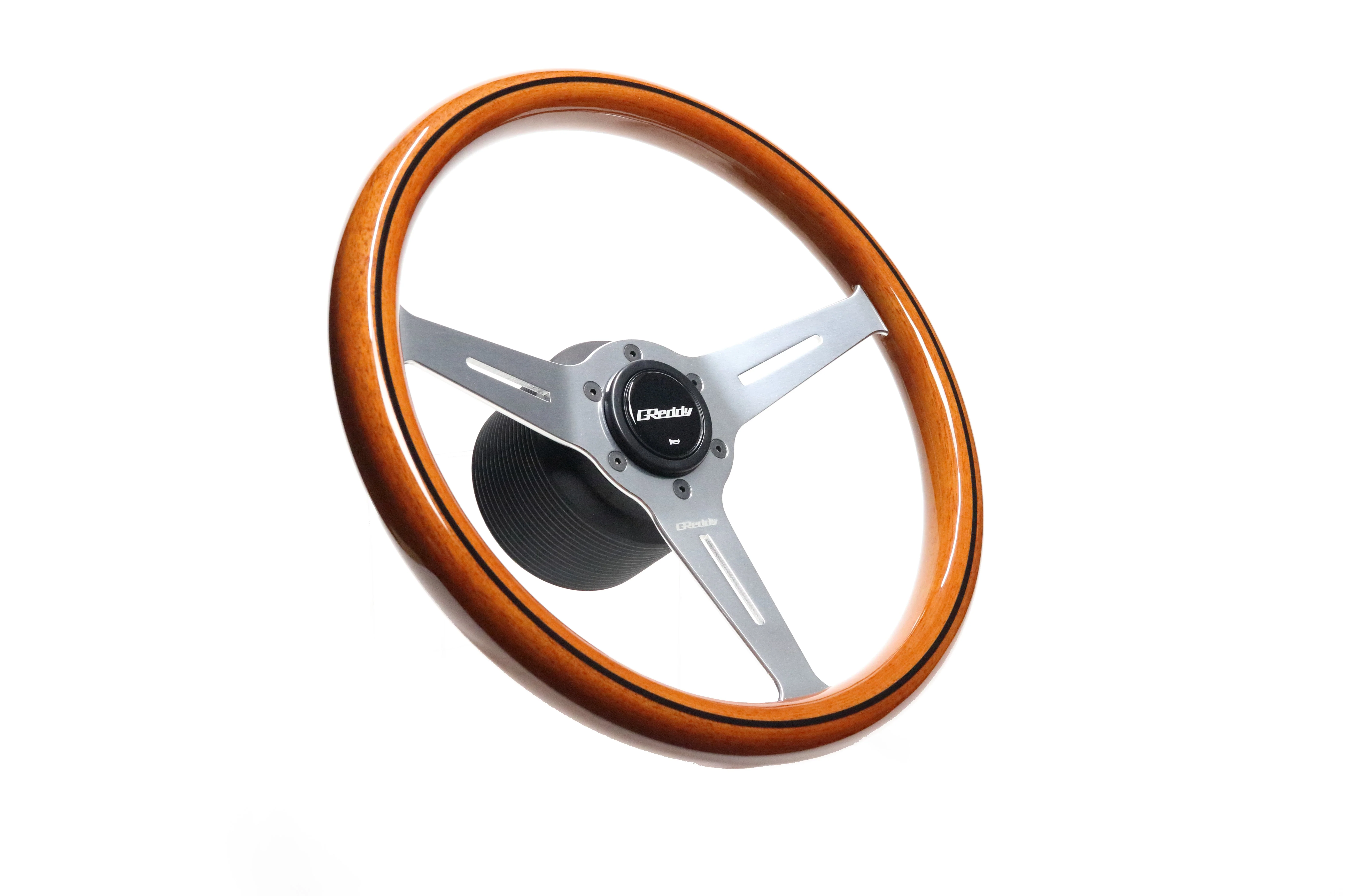 GREDDY WOOD STEERING WHEEL - LIGHT FINISH MED DISH - (16600008) - Image 3