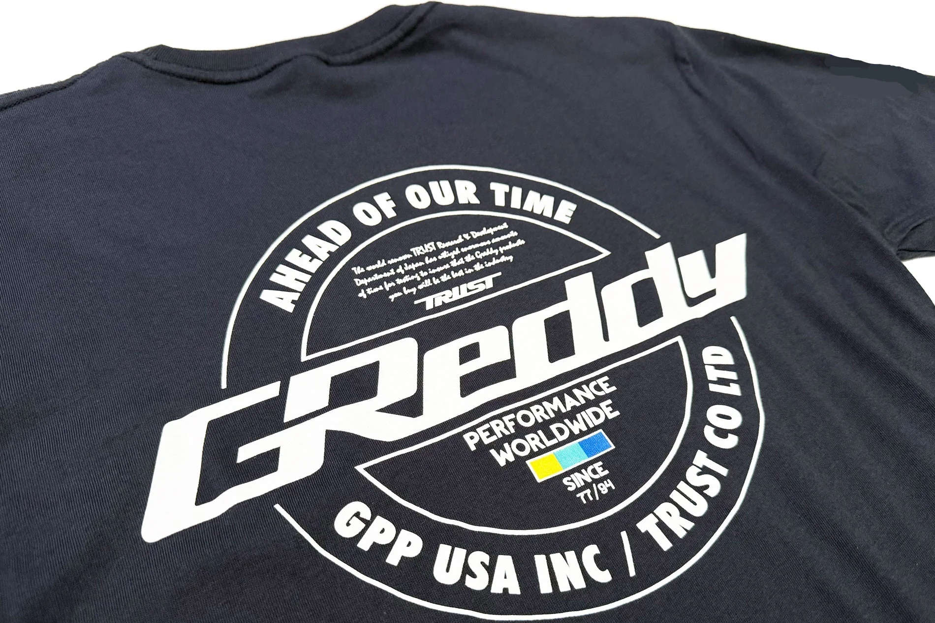 GReddy Worldwide Seal Tee - Navy Blue - Image 3
