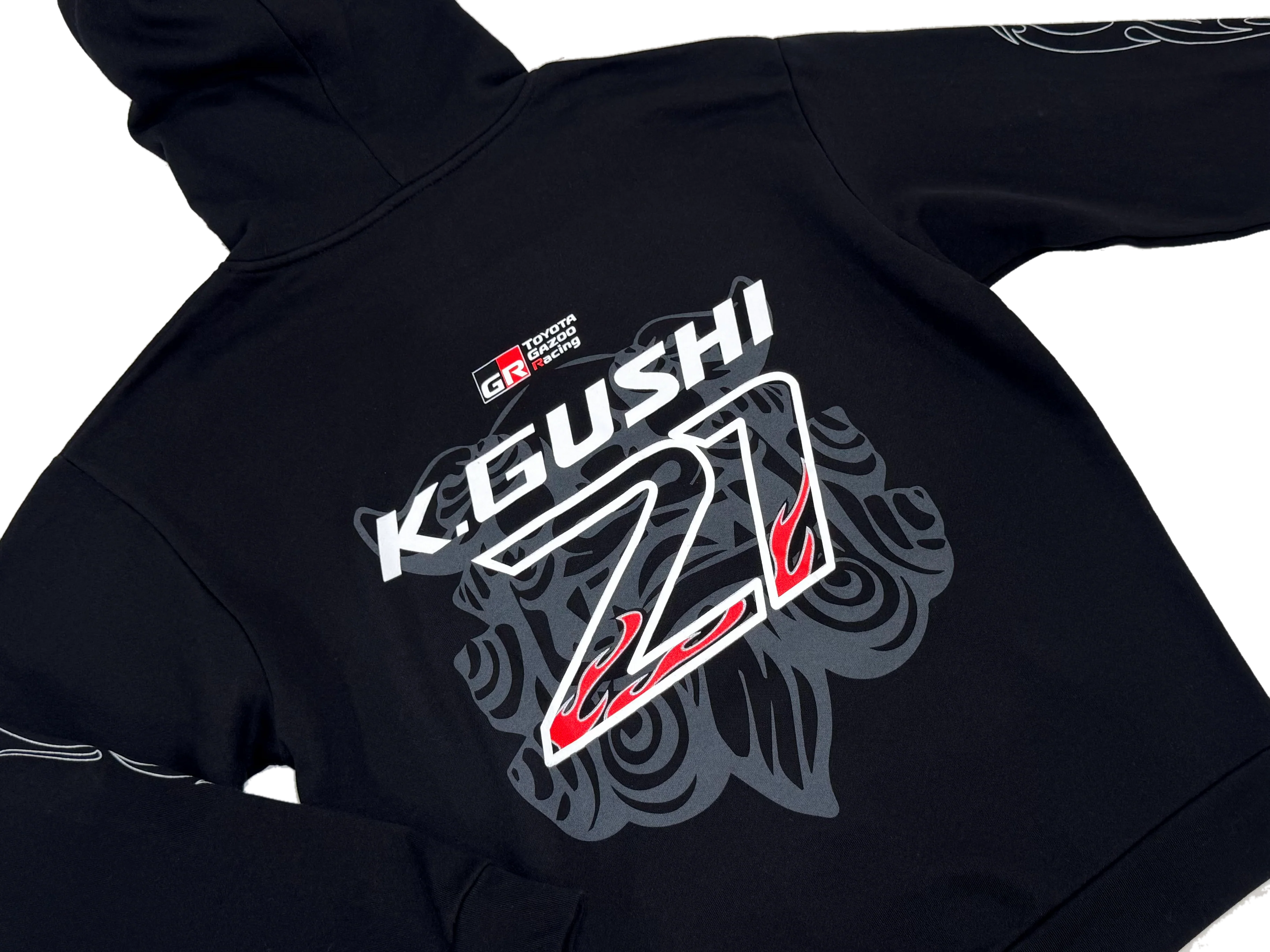 GReddy x Gushi LB2  Pullover Hoodie - Black - Image 3