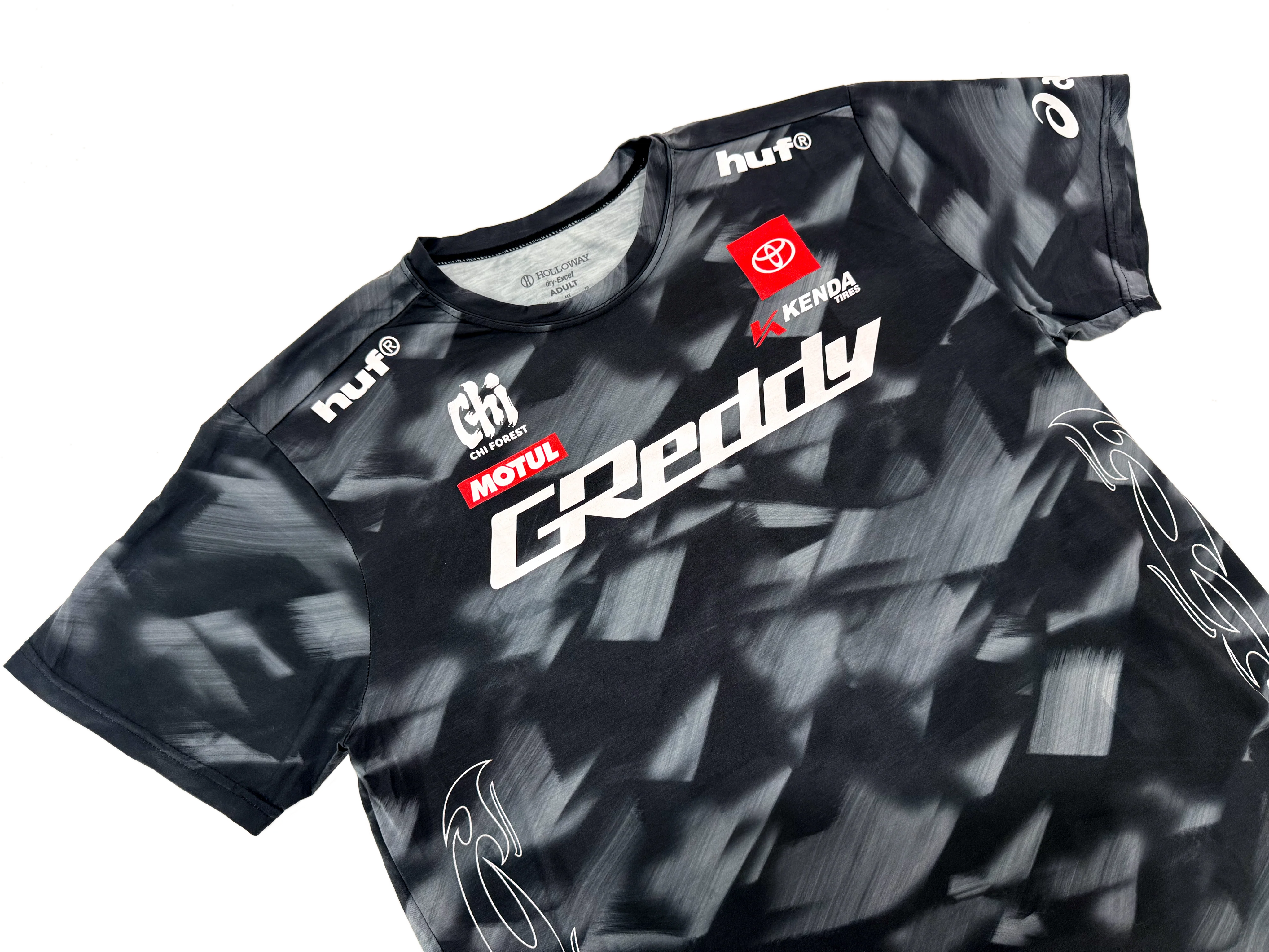 GReddy x Gushi LB2 Tee - Glacier Black - Image 3