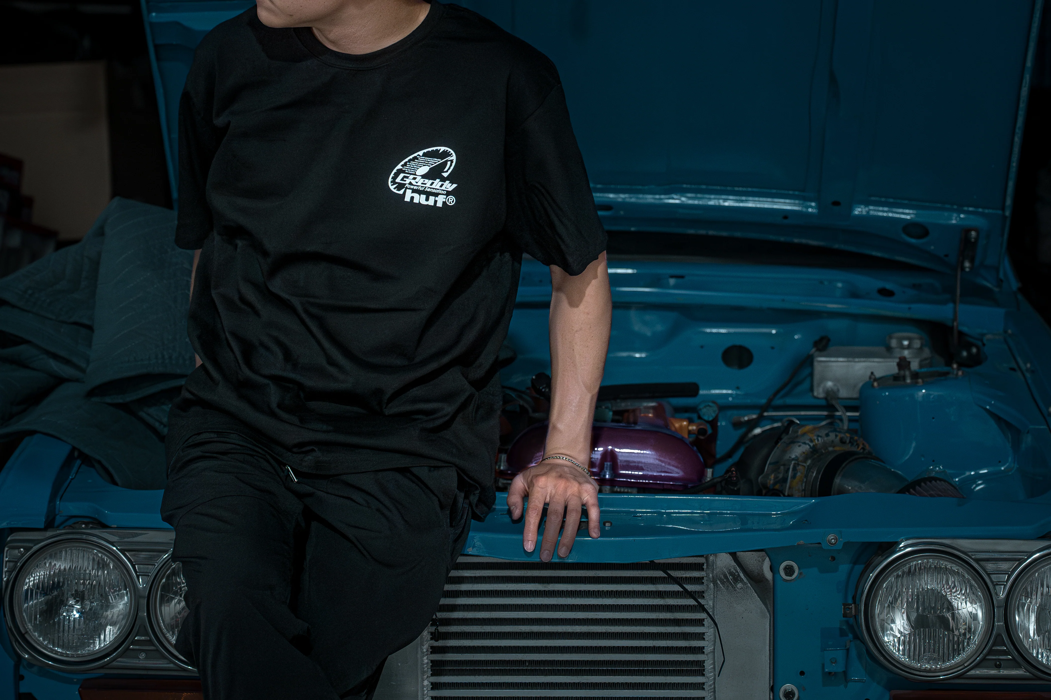GReddy x HUF Cities Tee - Black - Image 3