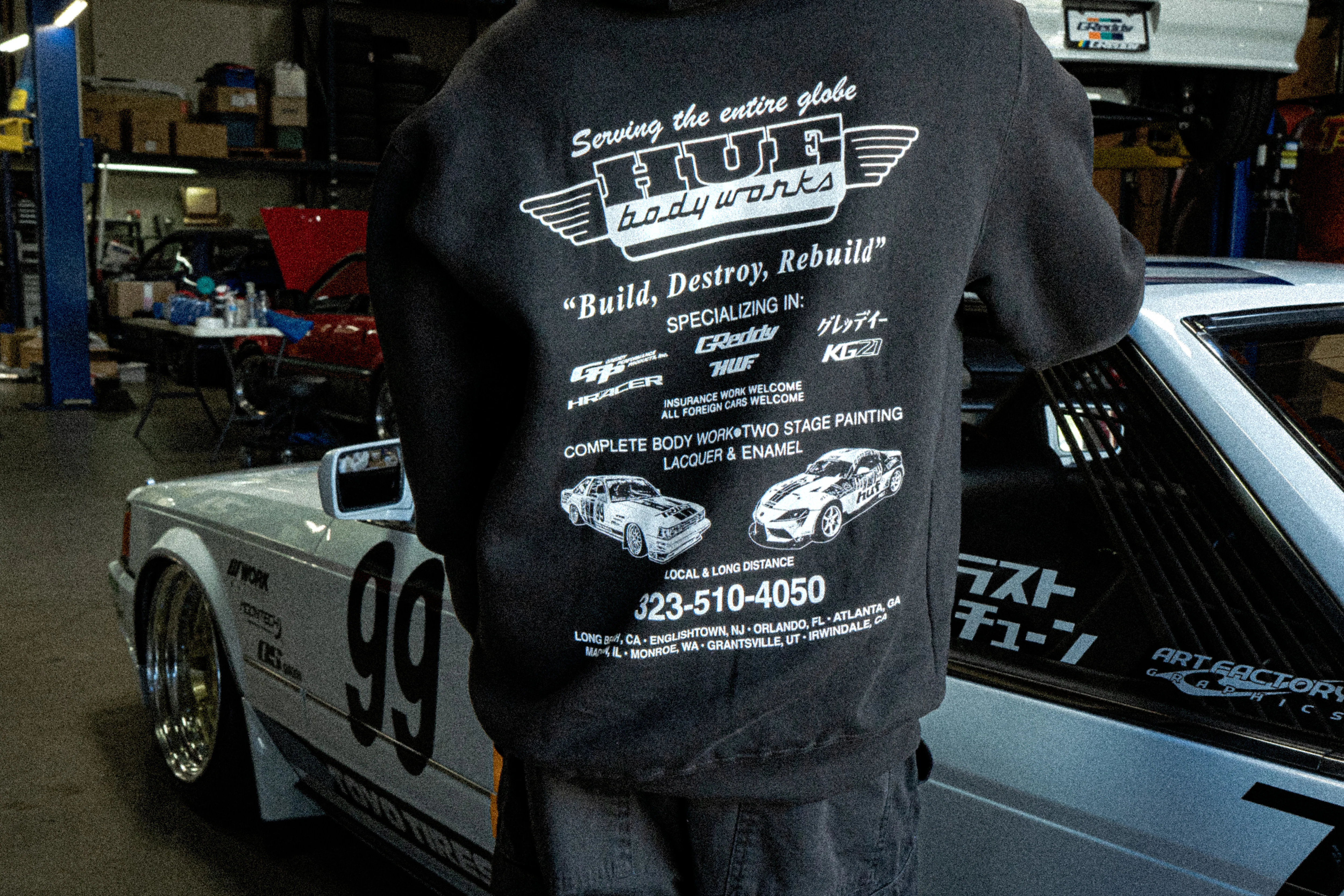 HUF x GReddy Body Works Pullover Hoodie - Image 5