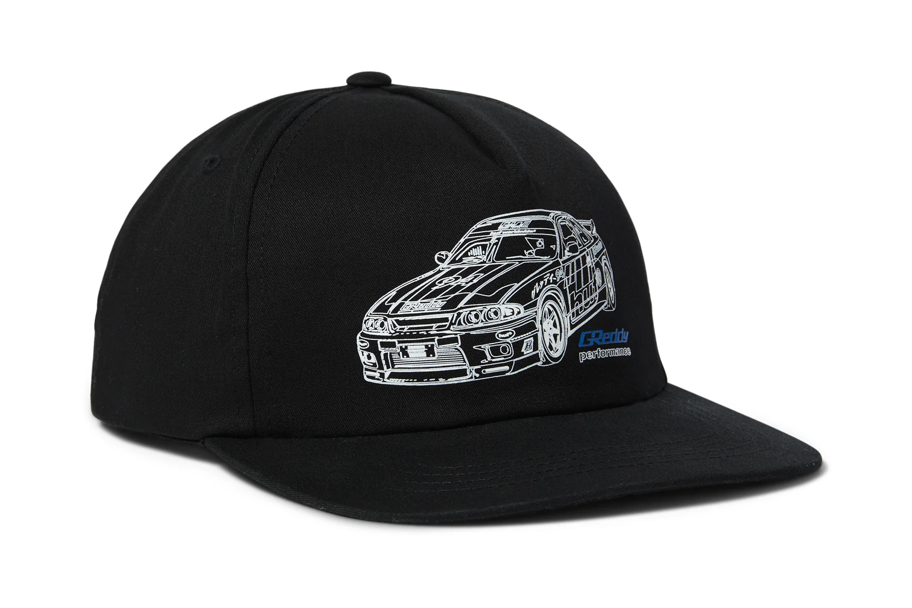 HUF x GReddy Diagram Snapback Hat - Black - Image 3