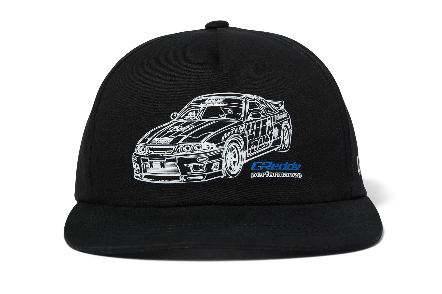 HUF x GReddy Diagram Snapback Hat - Black - Image 4