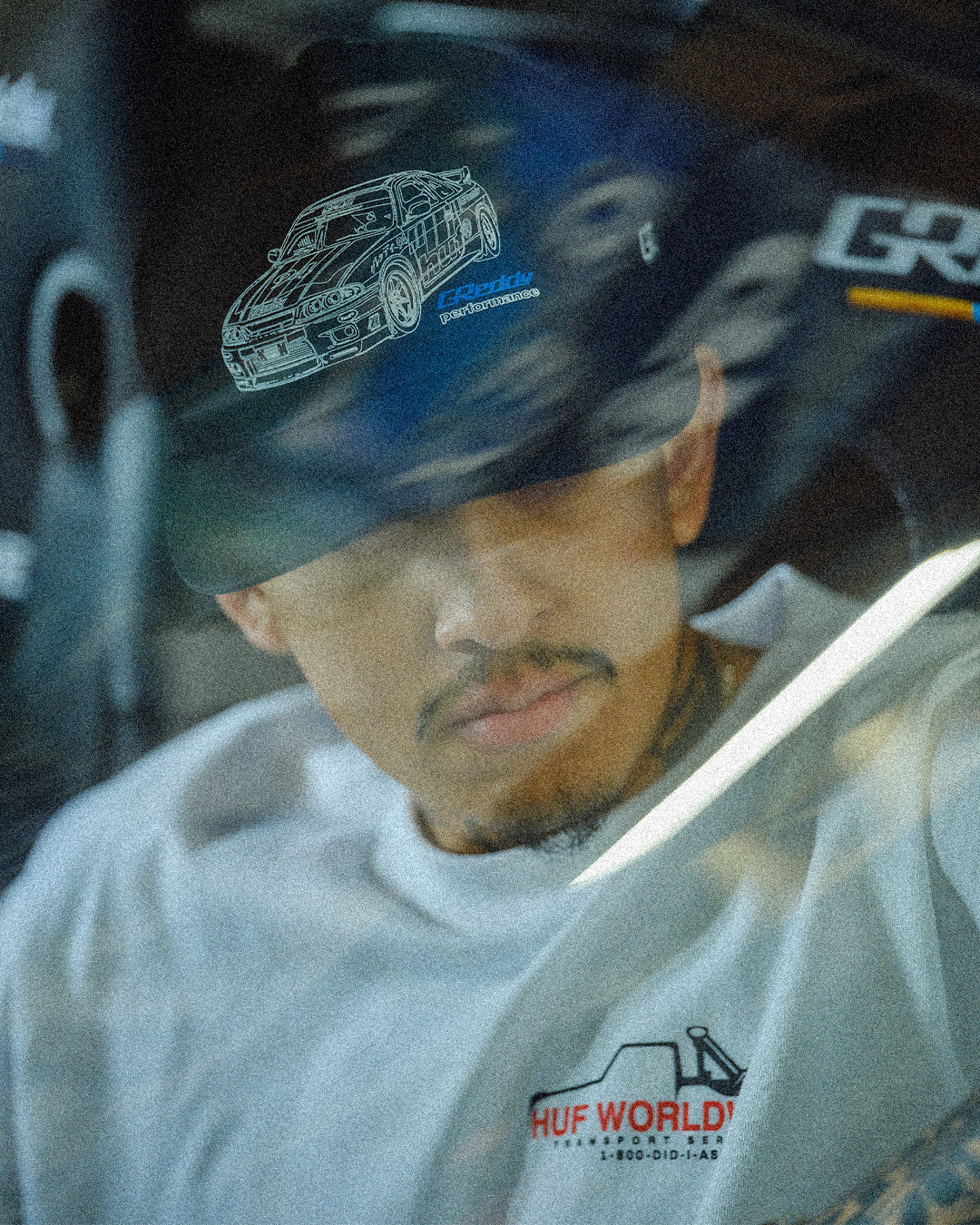 HUF x GReddy Diagram Snapback Hat - Black - Image 5