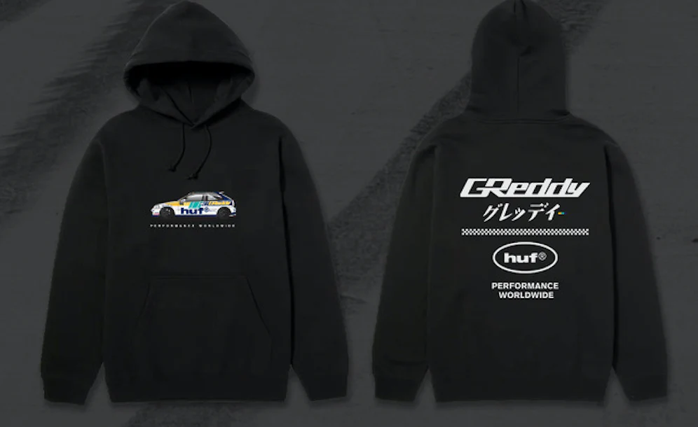 HUF x GReddy EK Hood - Black - Image 4