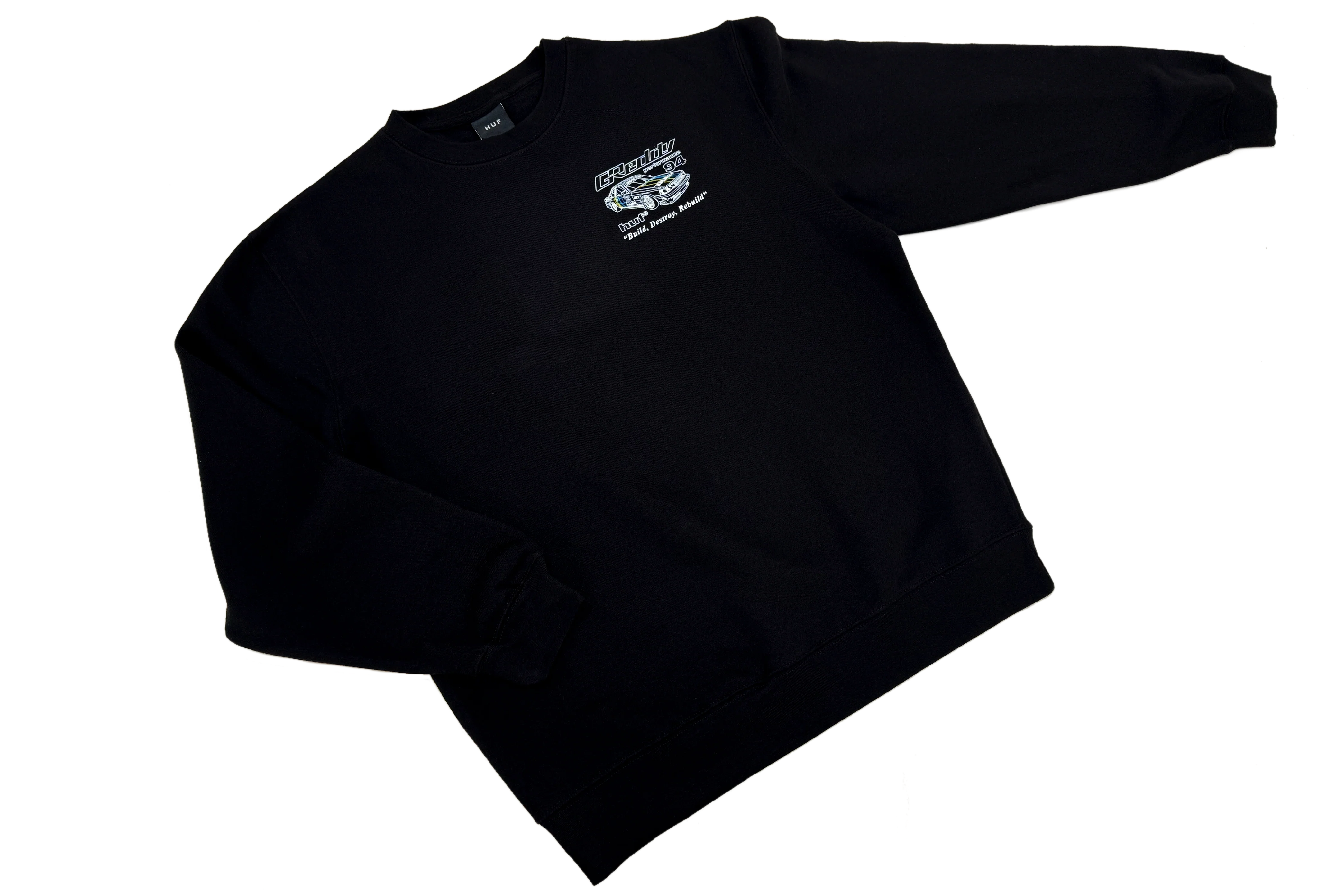 HUF x GReddy Retro Mod Crewneck Sweatshirt - Image 2