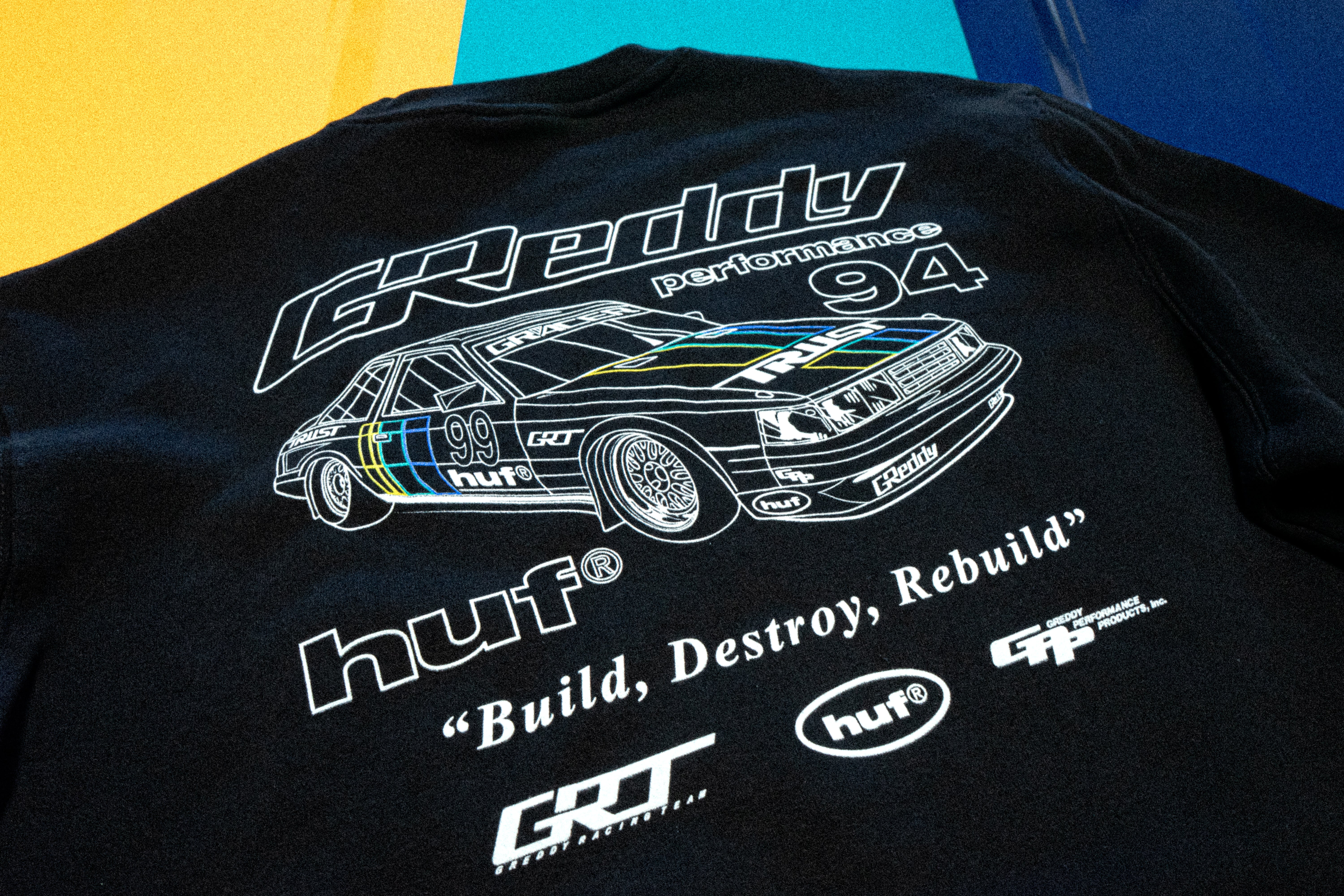 HUF x GReddy Retro Mod Crewneck Sweatshirt - Image 5