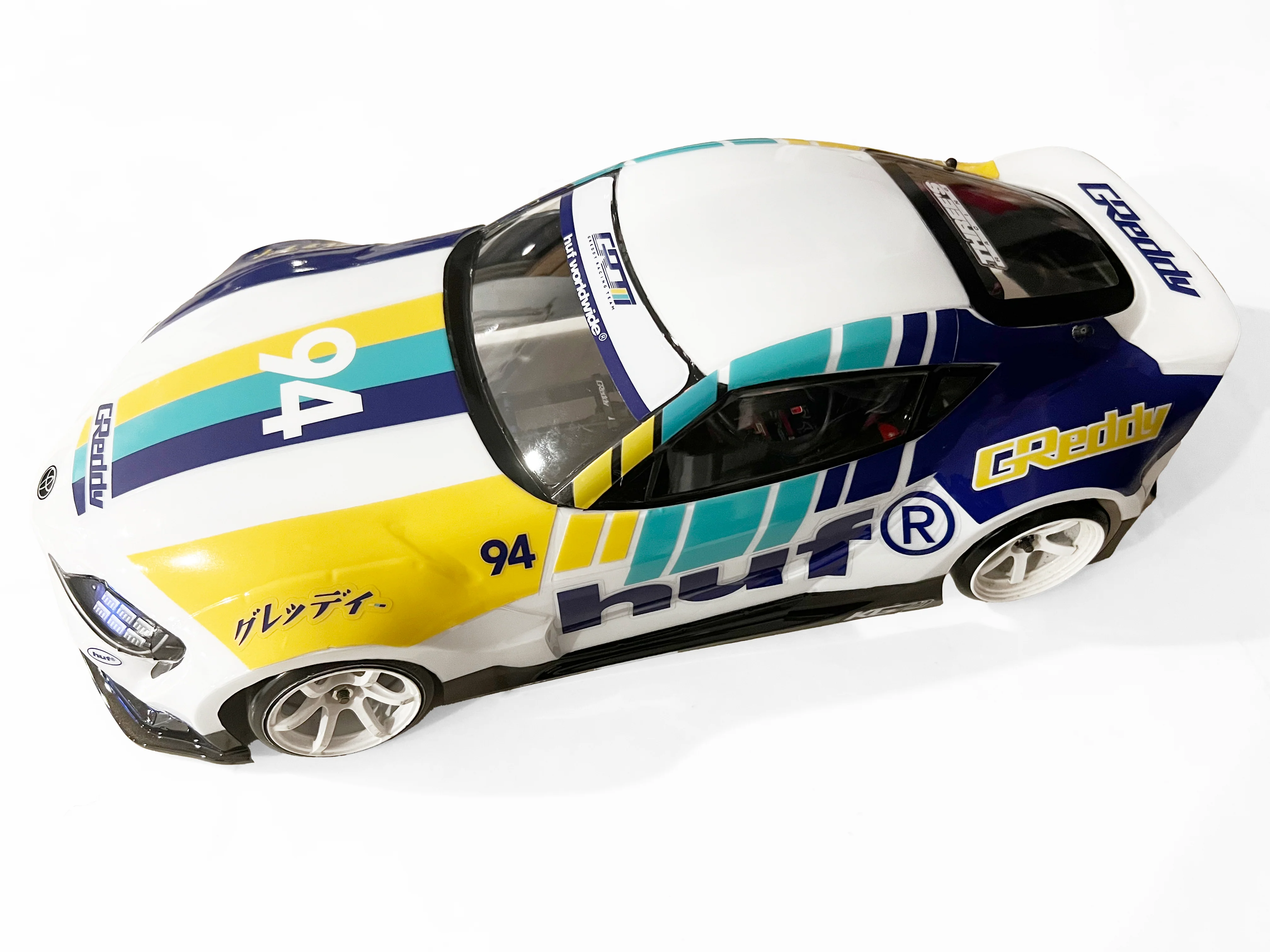 HUF x GReddy Yokomo Pandem A90 GR Supra 1/10 RC Body (clear) - (limited release) - Image 3