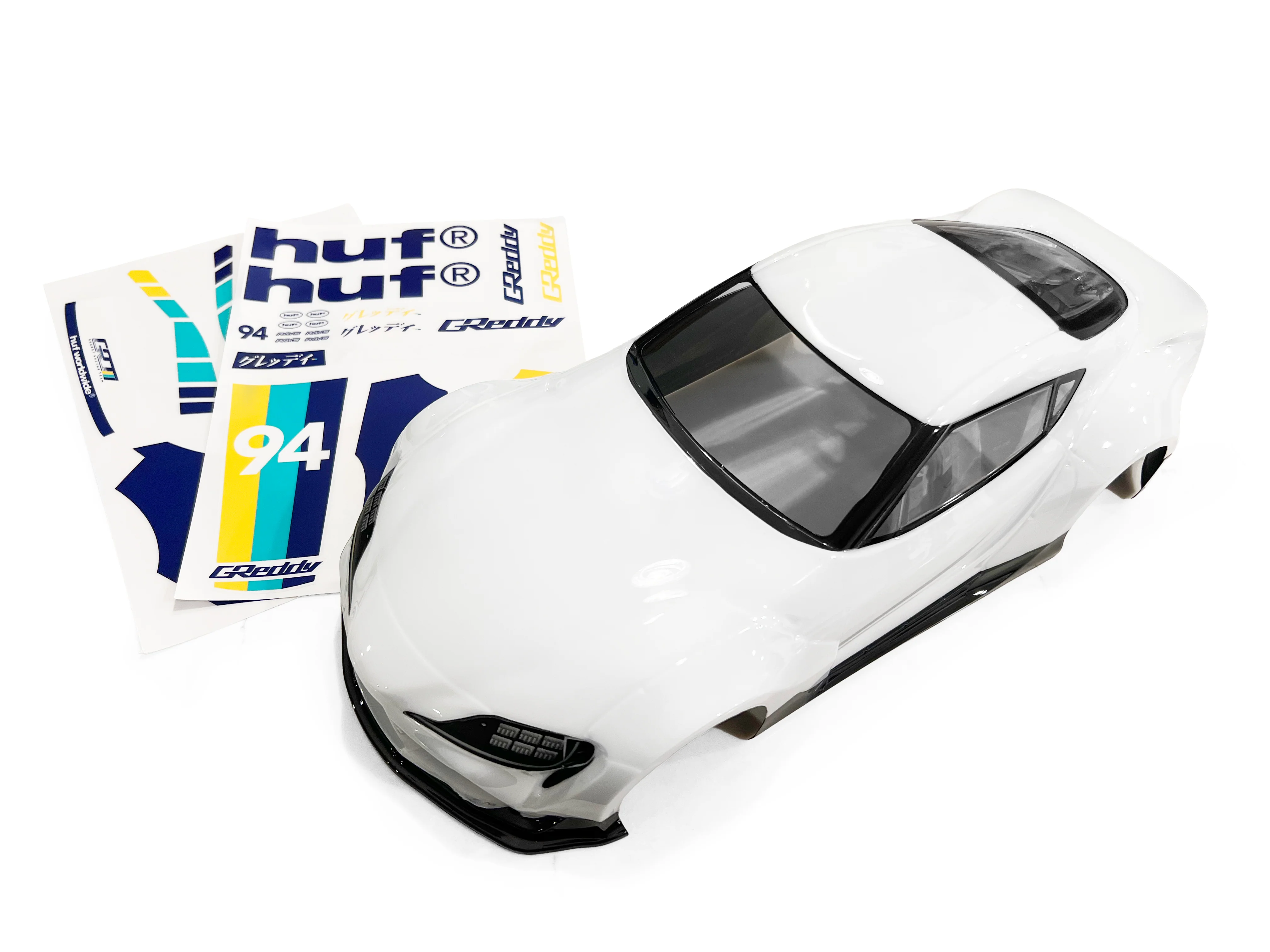 HUF x GReddy Yokomo Pandem A90 GR Supra 1/10 RC Body (clear) - (limited release) - Image 5