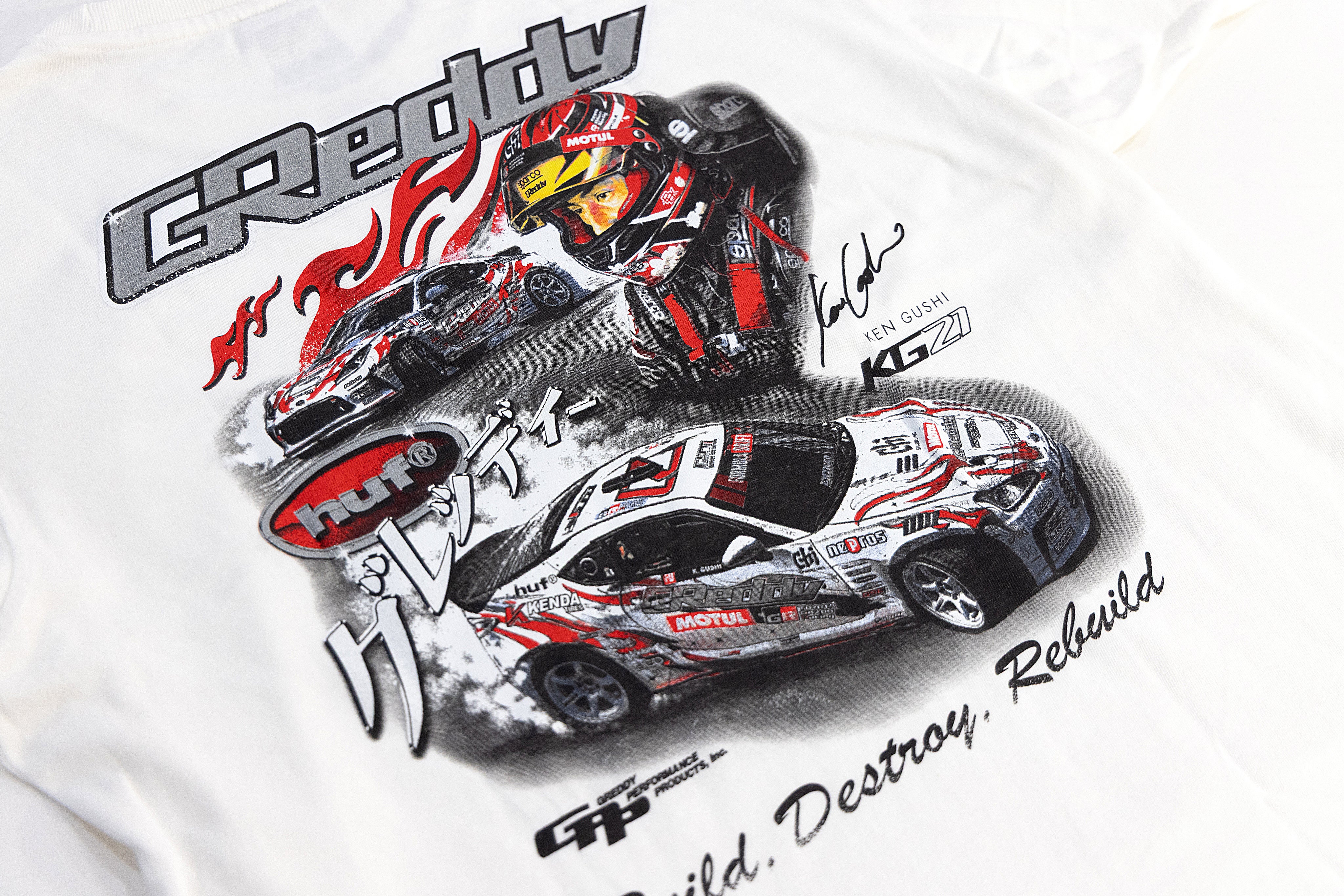 HUF X Ken Gushi Tee - Pigment White - Image 3