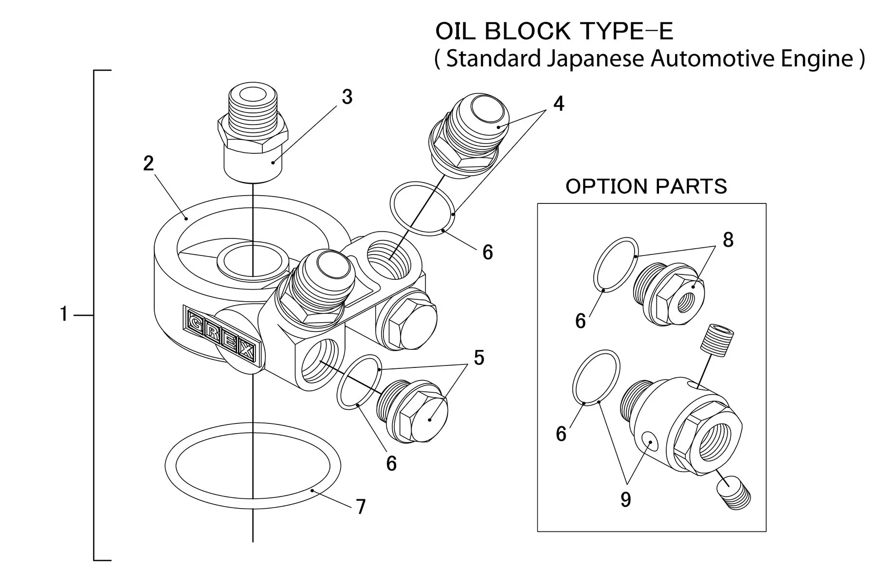 TYPE-E OIL COOLER BLOCK, ENG: M20x1.5, FILTER: 3/4-16UNF, 10AN - (12401126) - Image 6