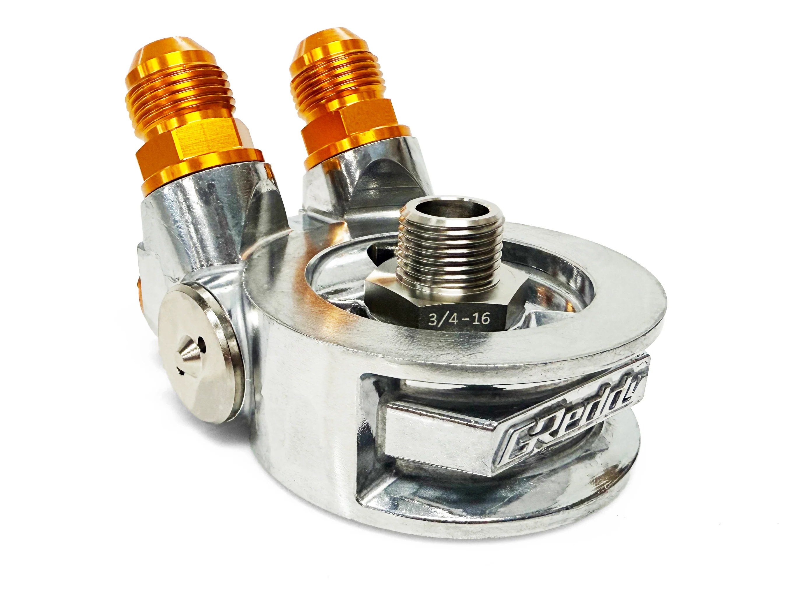OIL COOLER STD BLOCK, ENG: 3/4-16UNF, FILTER: 3/4-16UNF, 10AN - (12401187) NEW! - Image 2