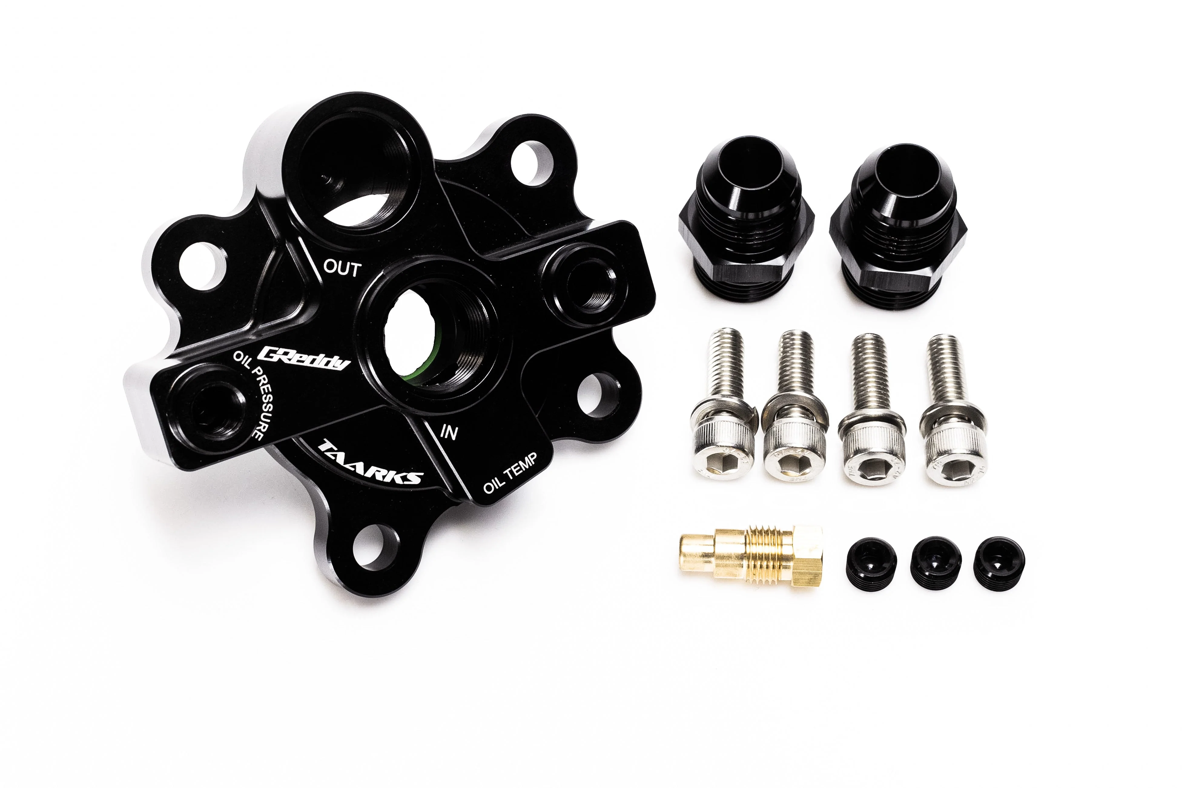 GREDDY X TAARKS RB26 BOLT-ON OIL BLOCK ADAPTER, 10AN - (12428100) - Image 8