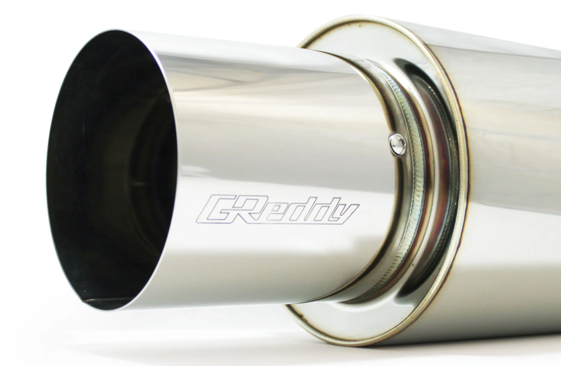 REVOLUTION RS  UNIVERSAL MUFFLER 2.5"- 3-BOLT 105MM TIP - (11001126) - Image 2
