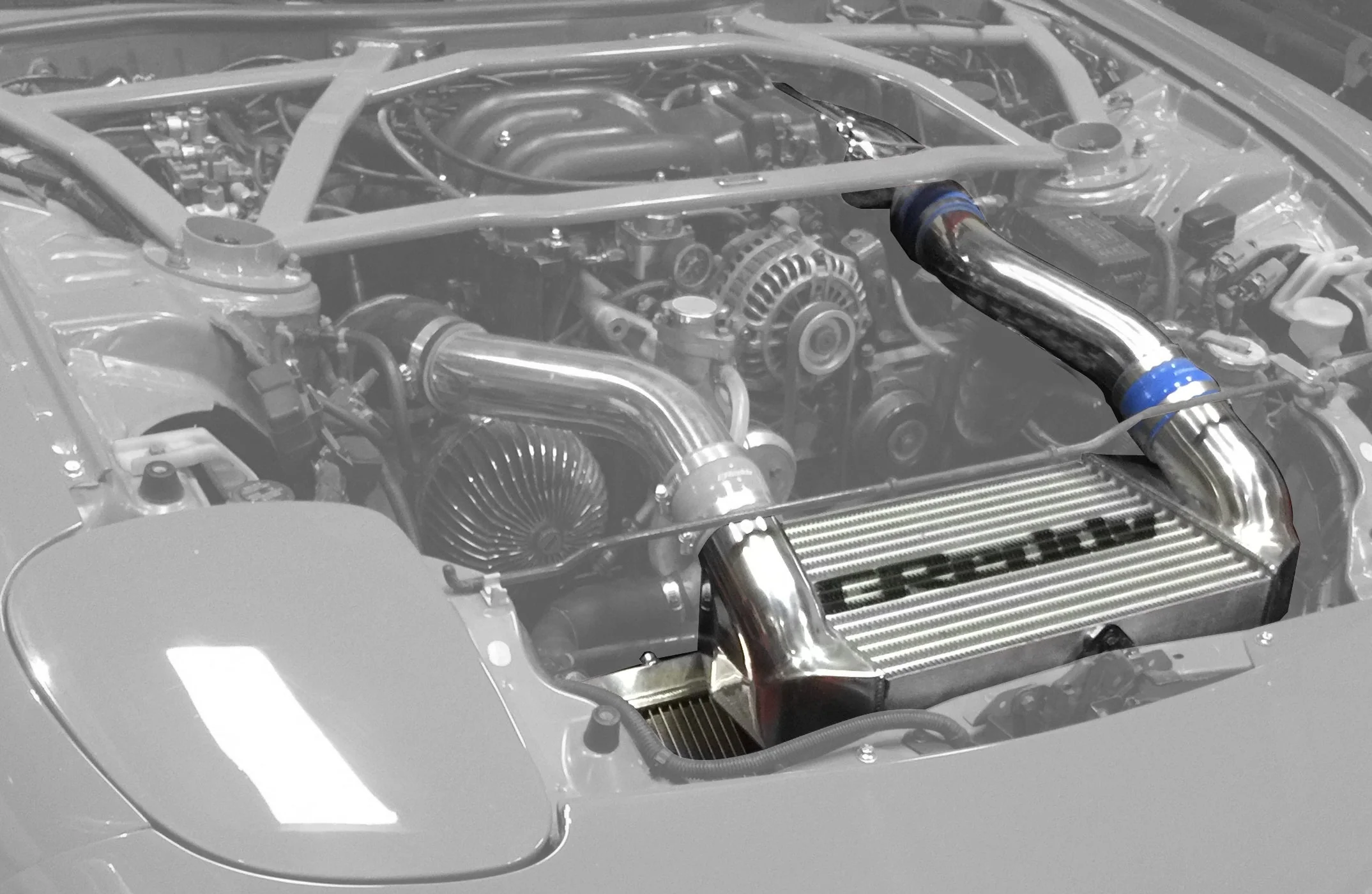 GREDDY INTERCOOLER KIT V-MOUNT SETUP FD3S I/C ONLY STD KIT - (12040711) - Image 2