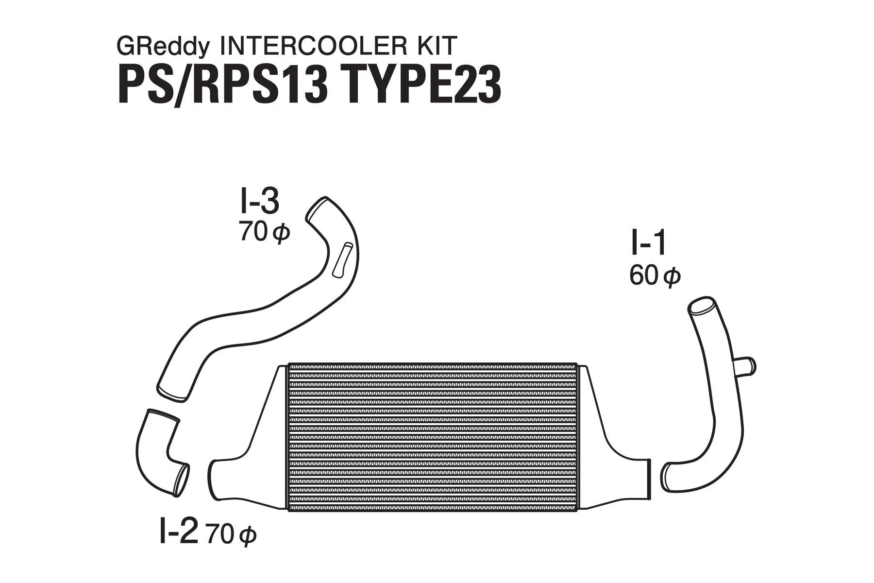 GREDDY INTERCOOLER KIT T-23F S13/PS13 - (12020204) - Image 3