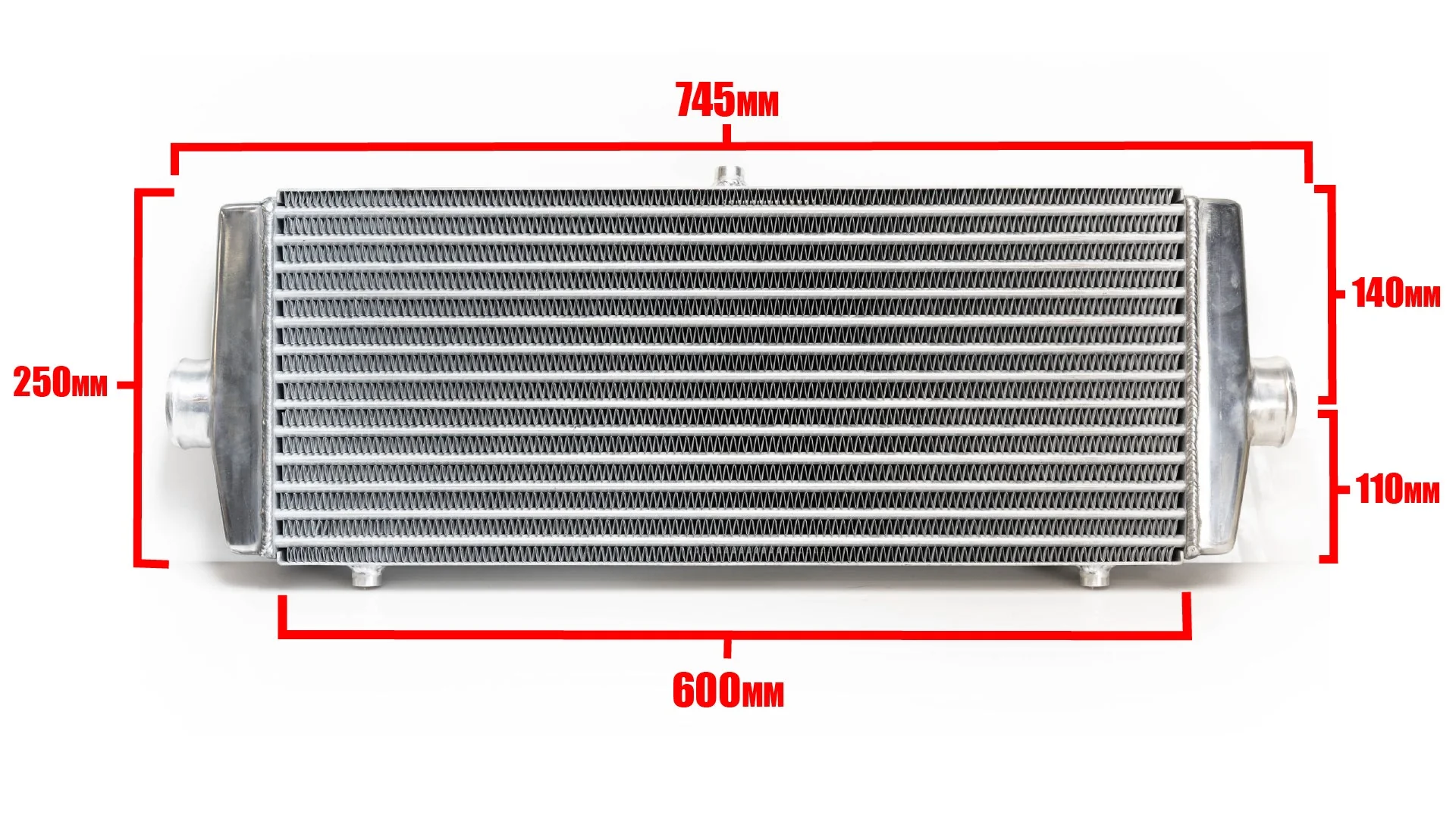 UNIVERSAL INTERCOOLER SPEC TYPE-28, MID 60mm INLET/OUTLET - (12001416) - Image 2
